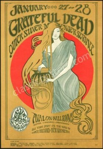 Beautiful Original FD-45 Grateful Dead Poster