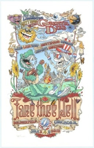 Awesome Joshua Koza Fare Thee Well Chicago Poster