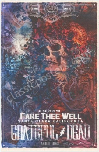 Attractive Android Jones Santa Clara Fare Thee Well Poster