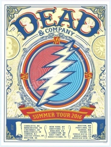 Dead & Company Summer 2016 Tour Poster
