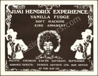 Scarce Jimi Hendrix Vancouver Handbill