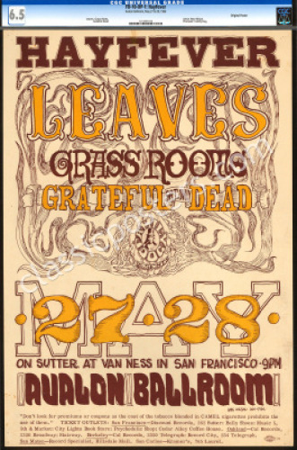 Nice Original FD-10 Grateful Dead Poster