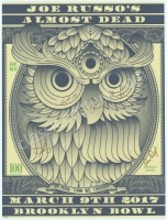 Pleasing Band-Signed Joe Russo's Almost Dead Owl Poster