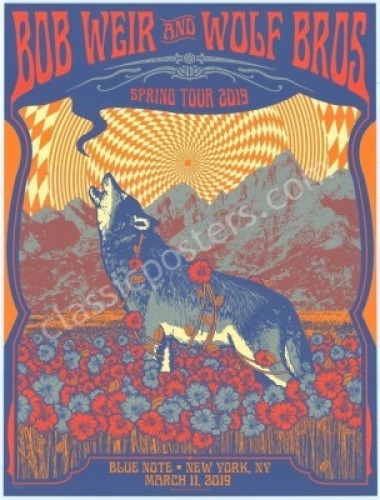 Lovely Bob Weir and Wolf Brothers Spring Tour 2019 Poster