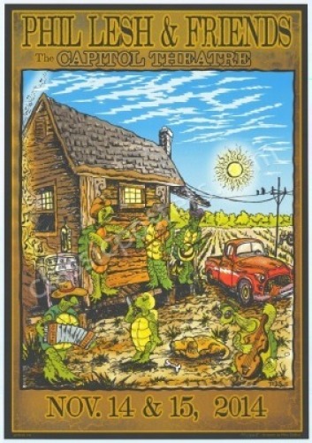 Lovely Phil Lesh & Friends 2014 Mike DuBois Poster
