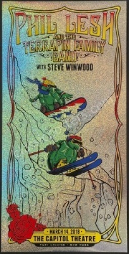 Phil Lesh & The Terrapin Family Band with Steve Winwood Ski Poster
