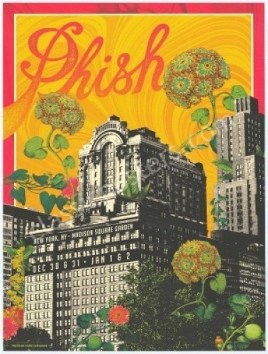Vibrant Phish MSG Poster by Status Serigraph