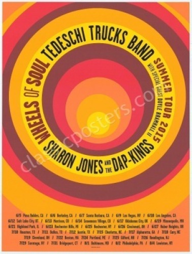 2015 Tedeschi Trucks Band Tour Poster