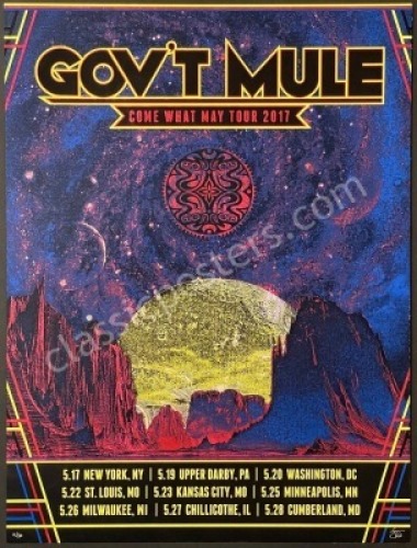2017 Gov't Mule Come What May Poster