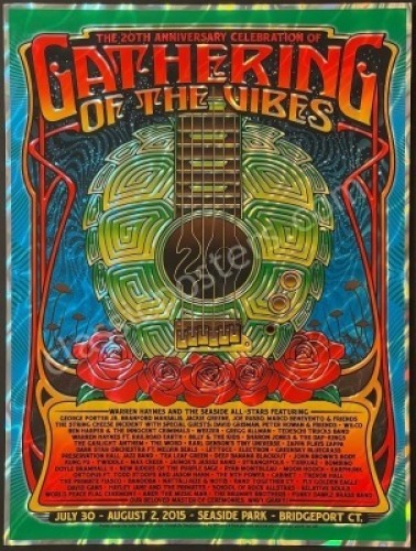 Gorgeous 2015 Gathering of the Vibes Foil Poster