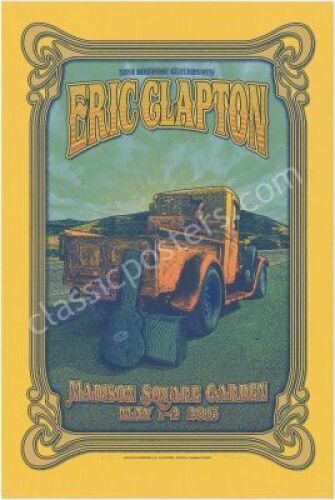 2015 Eric Clapton Gold Variant Poster