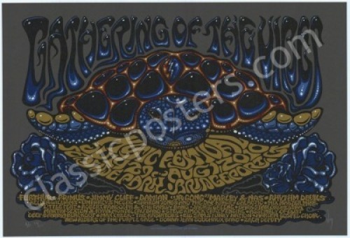 Signed 2010 Gathering of The Vibes Poster