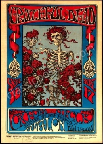 Wonderful Signed Original FD-26 Grateful Dead Poster
