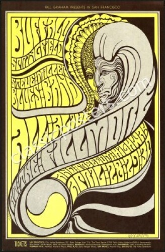 Signed BG-61 Buffalo Springfield Poster