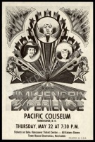 1969 Jimi Hendrix Vancouver Handbill