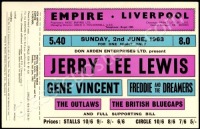 Jerry Lee Lewis Liverpool Handbill