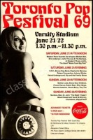 Rare 1969 Toronto Pop Festival Poster