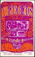 Rare Original 1967 The Yardbirds Santa Rosa Poster