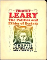 Scarce Timothy Leary Town Hall Poster