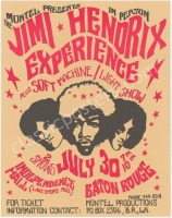 Jimi Hendrix Baton Rouge Bootleg Poster