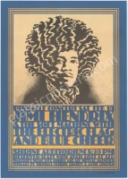 Rare Original AOR 3.72 Jimi Hendrix Shrine Poster