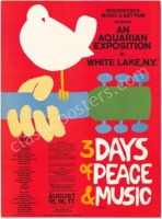 Stunning Small AOR 3.1 Woodstock Poster
