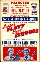 Flatt & Scruggs Grand Ole Opry Poster