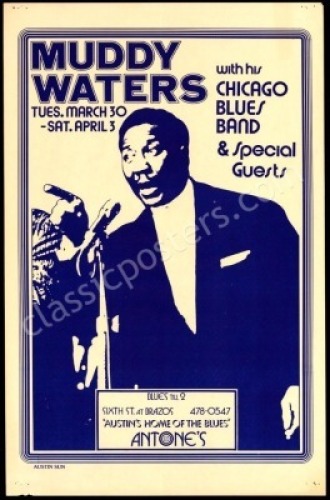 Popular Muddy Waters Antone's Poster