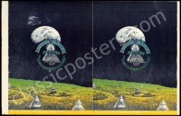 1969 Moon Pyramids Uncut Handbill Pair