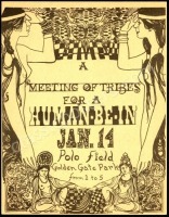 Rare 1967 Human Be-In Handbill