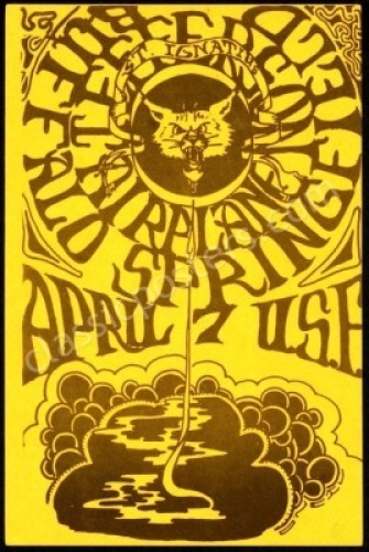 Scarce Buffalo Springfield USF Gym Handbill