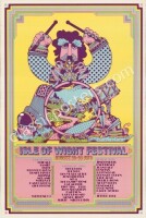 Colorful 1970 Isle of Wight Poster