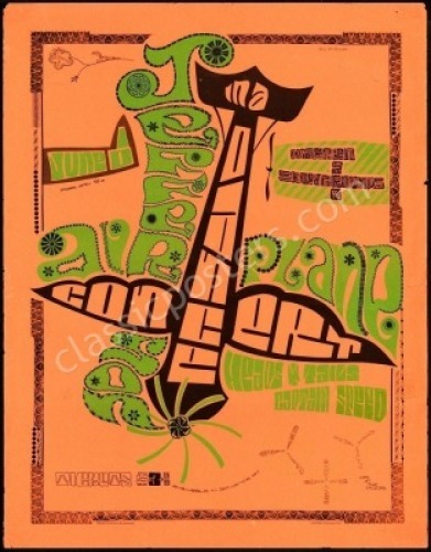Rare 1967 Jefferson Airplane Poster