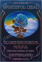 Superb Dual Signature AOR 4.38 Blue Rose Poster