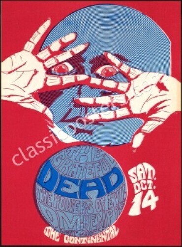 Popular Grateful Dead Continental Ballroom Poster