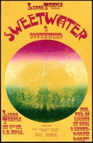 1970 Sweetwater Labor Temple Poster