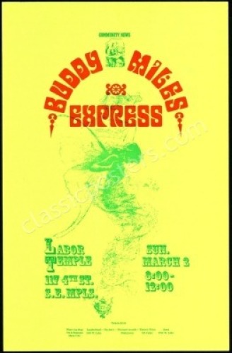 1969 Buddy Miles Express Poster