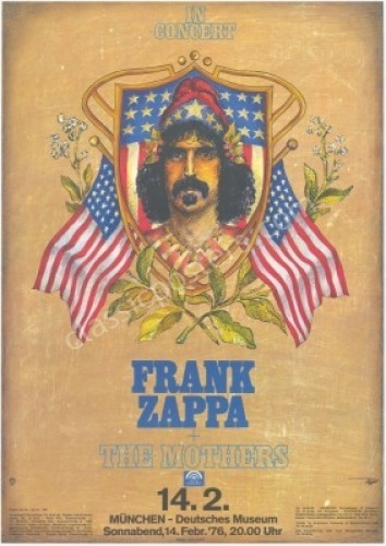 Interesting 1976 Frank Zappa Munich Poster