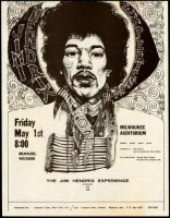 Jimi Hendrix Milwaukee Handbill