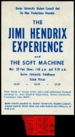 Jimi Hendrix Cincinnati Handbill and Ticket