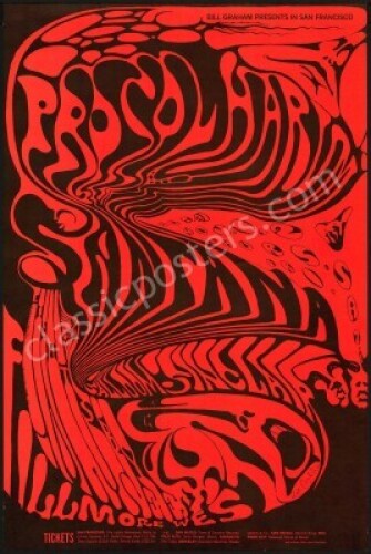 Signed Near Mint BG-143 Santana Poster