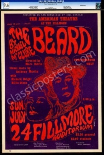 Scarce Certified BG-19 The Beard Poster