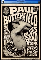 Rare Signed Original FD-3 Paul Butterfield Poster