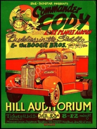 AOR 4.196 Commander Cody Ann Arbor Poster