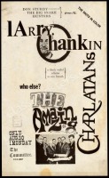 Very Scarce 1965 The Charlatans Handbill