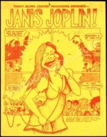 Rare 1969 Janis Joplin Wisconsin Handbill