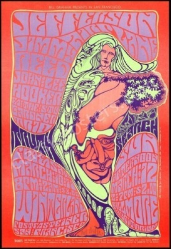 Signed BG-54 Jefferson Airplane Poster