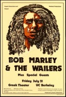 Near Mint Bob Marley Berkeley Poster