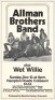 1971 Allman Brothers Virginia Poster