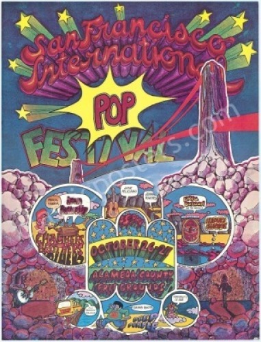 Colorful San Francisco Pop Festival Poster